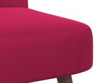 Slipper Chair Wine Red Velvet 42050517