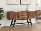 TV Stand with Drawer Natural 110 x 30 x 75 cm Solid Teak Wood 42017954