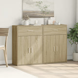 Sideboards 2 pcs Sonoma Oak 60x30x84 cm Engineered Wood 3276597