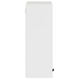 Bathroom Cabinet with Door High Gloss White 39 x 23.5 x 65 cm 883388