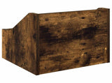 LP Record Box 2 pcs Smoked Oak 37 x 33 x 32 cm Engineered Wood 8012771