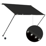 Retractable Awning with LED 200x150 cm Anthracite 145916
