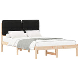 Bed Frame with Upholstered Headboard Black 120 x 200 cm 877981