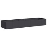 Planter Black 280x80x40 cm Steel 860759