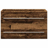 Bathroom Sink Cabinet Old Wood 80x38.5x48 cm Engineered Wood 862533