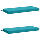 2-Piece Bench Cushions SOEST 2 pcs 100% Polyester Turquoise 950237