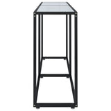 Console Table White Marble 160x35x75.5cm Tempered Glass 331680