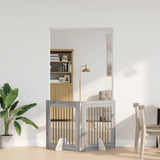 Dog Gate with Stands 2 pcs Grey Sonoma 80 x 80 cm 892076