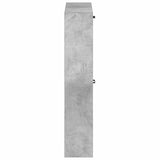 Wall-Mounted Shoe Cabinet HAARLEM 71 x 17 x 86 cm Concrete Grey 896858