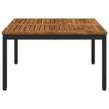 Coffee Table Natural and Black 80 x 80.5 x 45 cm 901286