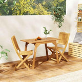 3 Piece Balcony Set Solid Wood Acacia 366373