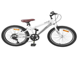 Mountain Bike 24'' 6-Speed for 8-12 Years Old White 42009747