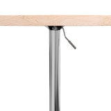 ZNTS Bar Table Ø60x90.5 cm Solid Wood Oak 3270631