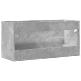 Sink Cabinet Concrete Grey 100x38.5x48 cm Engineered Wood 856233