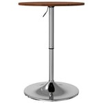 ZNTS Bar Table Dark Brown Ø50x89.5 cm Solid Wood Beech 3270618