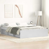 Bed Frame without Mattress White 140x190 cm 3203901