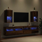 Wall-mounted TV Cabinets 2 pcs Old Wood 30.5 x 30 x 60 cm 882943