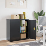 File Cabinet Anthracite 90x40x90 cm Steel 339731