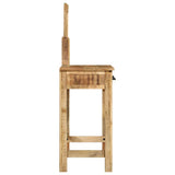 Dressing Table Brown 100 x 40 x 120 cm Solid Mango Wood 374096