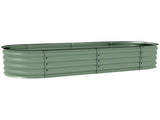Galvanised Raised Garden Bed, Metal Planter Box with Safety Edging, for Flowers, Herbs, Succulents, T3398P311610