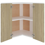 Hanging Corner Cabinet Lyon Sonoma Oak 57x57x60 cm Engineered Wood 806393
