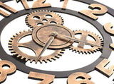 Wall Clock Metal 58 cm Golden and Black 283861