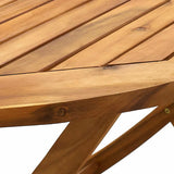 9 Piece Garden Dining Set Solid Wood Acacia and Textilene 3279271