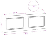 Wall-Mounted Headboard UTRECHT Artisan Oak Engineered Wood 897834
