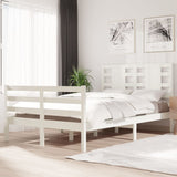 Bed Frame without Mattress White 120x200 cm Solid Wood Pine 3104279
