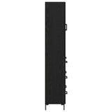 Highboard Black Oak 69.5 x 34 x 180 cm Engineered Wood 3416166