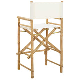 Folding Director's Chair 2 pcs Natural Bamboo 42028052