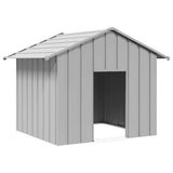 Dog House with Roof 131x101x102 cm Galvanised Steel 4100918