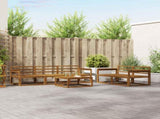 Outdoor Sofa Set 6 pcs Natural Solid Acacia Wood 3367182