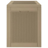 Garden Storage Box Light Brown 55.5x43x53 cm Polypropylene 364179