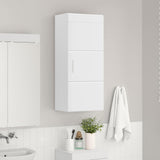 Bathroom Wall Cabinet with Shelf TULUM White 37 x 24.5 x 86 cm 880331