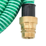 Suction Hose with Brass Connectors Green 1.1" 4 m PVC 151041