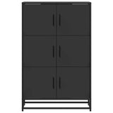 Highboard Black 68x35x106.5 cm Engineered Wood and Metal 849069