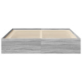 Bed Frame without Mattress Grey Sonoma 200x200 cm 3203892
