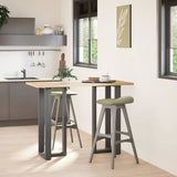 Bar Table Legs T-Shaped 2 pcs Anthracite 40x35x cm Steel 4013086