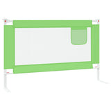 Toddler Safety Bed Rail Green 120x25 cm Fabric 10191