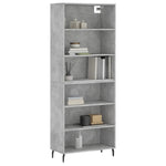 Highboard Concrete Grey 69.5x32.5x180 cm Engineered Wood 3189593
