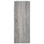 Wall Mounted Cabinets 2 pcs Grey Sonoma Engineered Wood 3197959