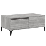 ZNTS Coffee Table Grey Sonoma 90x50x36.5 cm Engineered Wood 821122