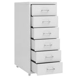 Mobile File Cabinet Grey 28x41x69 cm Metal 335917