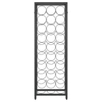 ZNTS Wine Rack for 27 Bottles Black 34x18x100 cm Wrought Iron 358365