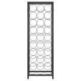 ZNTS Wine Rack for 27 Bottles Black 34x18x100 cm Wrought Iron 358365