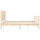 Bed Frame without Mattress King Size Solid Wood 3194121