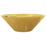 Wash Basin 42x14 cm Ceramic Gold 143494