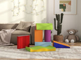 7 Piece Soft Soft Play Set for Toddlers 1-3 Years, Blue T3398P348554