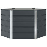 Planter Anthracite 129 x 129 x75 cm Steel 42018181